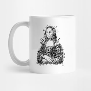 Font illustration "Mona Lisa" Mug